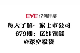 679期|亿纬锂能：锂电池龙头企业，市值A股第二视频封面