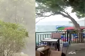 实拍苏州12级以上雷暴大风:乌云蔽日狂风卷 太湖边风高浪急树折腰视频封面