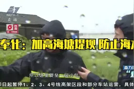 奉化：加高海塘堤坝 防止海水倒灌视频封面