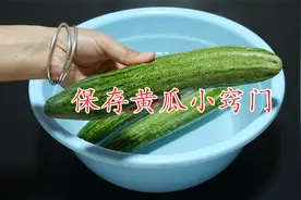 保存黄瓜不可放冰箱，教你正确方法，存放半个月依旧新鲜视频封面