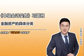 中级知识点：金融资产的具体分类视频封面