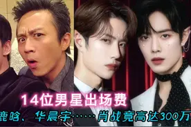 14位男星出场费，杨洋、鹿晗、华晨宇……肖战竟高达300万视频封面