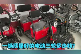 购买一辆质量好的电动三轮车需要多少钱!师傅说出价格你别吃惊视频封面