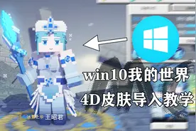 win10版我的世界4D皮肤导入手把手教学，萌新一看就会！