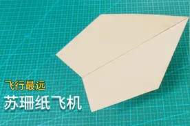 世界上飞的最远的苏珊纸飞机折法大揭秘？足足飞了69.14米！视频封面