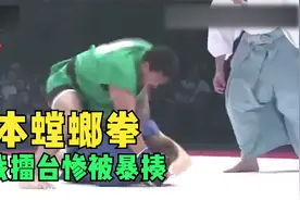 原来日本也有螳螂拳，螳螂拳大师擂台实战被打惨视频封面