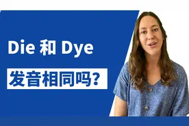 die和dye读音区别