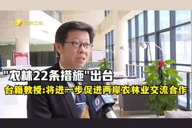 "农林22条措施"出台 台籍教授:将进一步促进两岸农林业交流合作视频封面