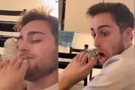 老公嫌弃媳妇脚大，女子用美了甲的脚摸丈夫的脸，结果万万没想到视频封面
