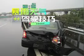 暴雨天跑高速，只知道降速和拉大车距就错了，老司机都这么开车视频封面