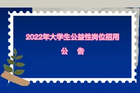 2022年公益性岗位招用