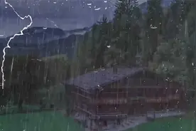 适合睡觉的雨声 - 大雨和雷声在迷雾森林在晚上。#唐加文#