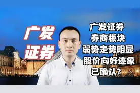 广发证券 券商板块弱势走势明显 股价向好迹象已确认？#股票视频封面