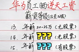 华为员工“逆天”工资曝光，华为薪资等级表会秒杀多少职场人？视频封面