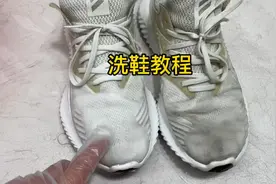 阿迪达斯网面跑步鞋怎么洗，洗衣店教你方法，鞋子洗完跟新的一样视频封面