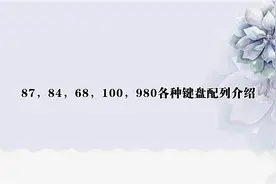 87，84，68，100，980各种键盘配列介绍【转载】视频封面