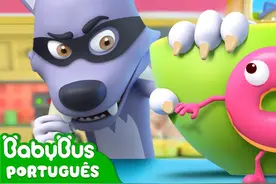 大灰狼想尽办法偷吃的，最后却没有成功，他很生气！