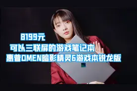被忽略的游戏本，惠普OMEN暗影精灵6游戏本锐龙版，上手测评。视频封面