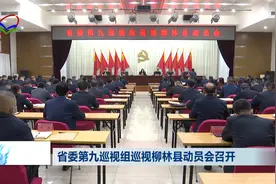 省委第九巡视组巡视柳林县动员会召开视频封面