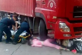 惨烈！东莞一满载货车车厢突然掉落，女子被砸中身亡｜DV现场视频封面