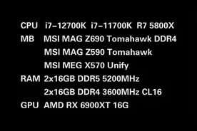 i7-11700K与i7-12700K与R7 5800X CPU对比（3）视频封面