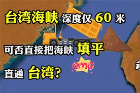 台湾海峡深度仅60米宽130公里可否直接把海峡填平直达台湾视频封面