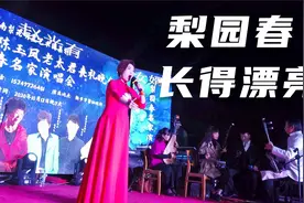 大城市的专业美女演员来了，黑夜里聚满了全村百姓，都说唱的真好视频封面