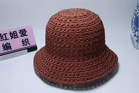 教你钩织一款镂空花型渔夫帽，舒适透气简单好学，适合夏天佩戴视频封面