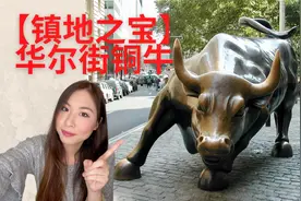 镇地之宝：华尔街铜牛！位于美国纽约金融区！看股市的象征：牛市