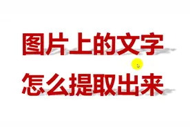 图片上的文字提取出来，没想到这么简单，电脑新人技巧！视频封面