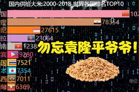 世界各国国内供给大米排名TOP10，勿忘袁隆平爷爷！视频封面