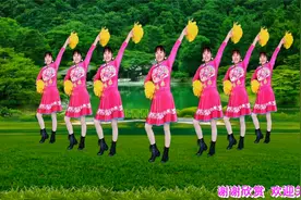 动感优美花球舞《回到山沟沟》48步附教学，好学好看