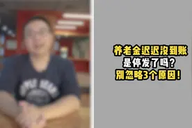 养老金迟迟没到账，是停发了吗？别忽略3个原因！视频封面