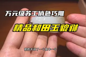 龙的儿子二携子上朝和田玉貔貅，家族兴旺，共走财富之路手工雕刻视频封面