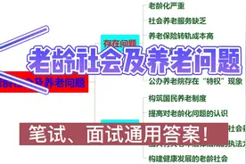 公务员考试：申论+面试热点专题【老龄社会及养老问题】视频封面