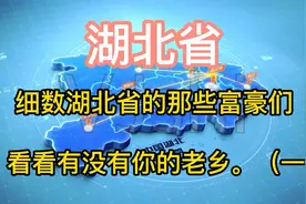 湖北省的富豪们，你认识几位？看看有没有你的老乡！（一）视频封面