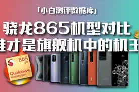「小白测评数据库」 骁龙865机型对比 谁才是旗舰机中的机王视频封面