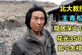 “北大教授”王青松，隐居深山10年花光350万，如今怎样了视频封面