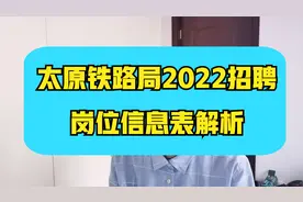 太原铁路局招聘岗位解析~376人，专业需求多，工作地点广视频封面