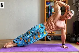 8块腹肌怎么练？俄罗斯大兵7分钟“地域级”虐腹，14天可见线条！