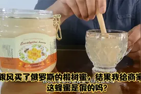 跟风买了俄罗斯的椴树蜜，结果我给商家差评，这蜂蜜是假的吗？视频封面