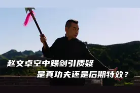 赵文卓空中踢剑惹质疑，是真功夫还是后期特效？导演忍不住飙国粹