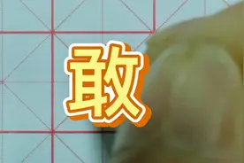 敢字的书写方法 硬笔书法视频教程