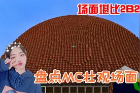 我的世界：盘点MC的那些壮观场面，这画面堪比2b2t服务器！