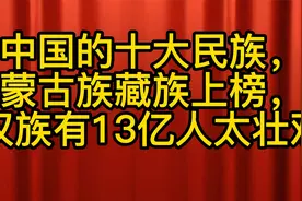 中国的十大民族，蒙古族藏族上榜，汉族有13亿人太壮观视频封面