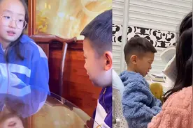 假期末萌娃吃饭被姐姐询问：“作业写完了吗” 下秒情绪瞬间低落视频封面