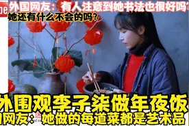 老外围观李子柒做年夜饭，外国网友：她做的每道菜都是完美艺术品视频封面