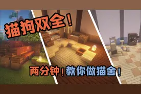 有房有车 猫狗双全！两分钟教你在Minecraft里做猫舍！