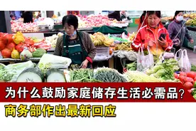 为什么鼓励家庭储存生活必需品？商务部作出最新回应视频封面