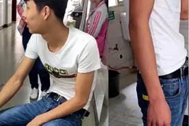 丈夫产房外听到妻子痛苦吼叫，面带微笑浑身不断打颤，站都站不稳